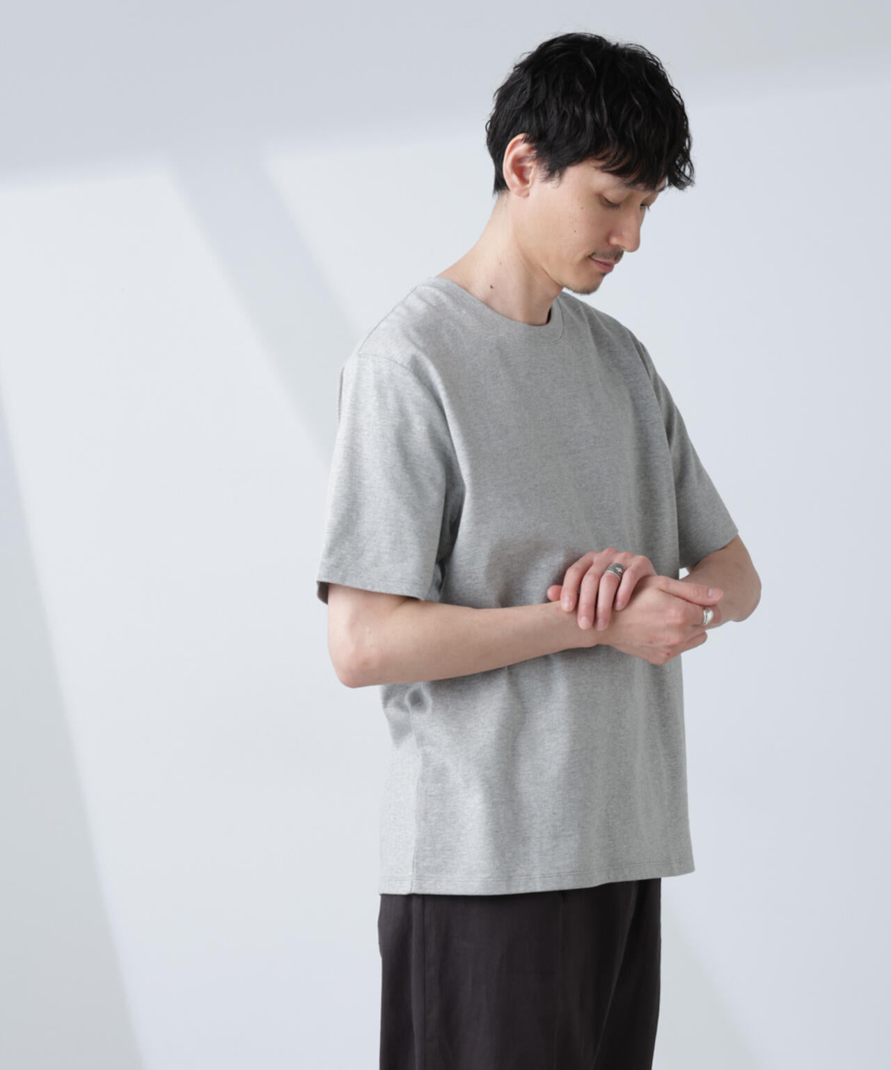 WEB限定/Anti Soaked(R) 汗染み防止 クルーネックレギュラーシルエットTシャツ
