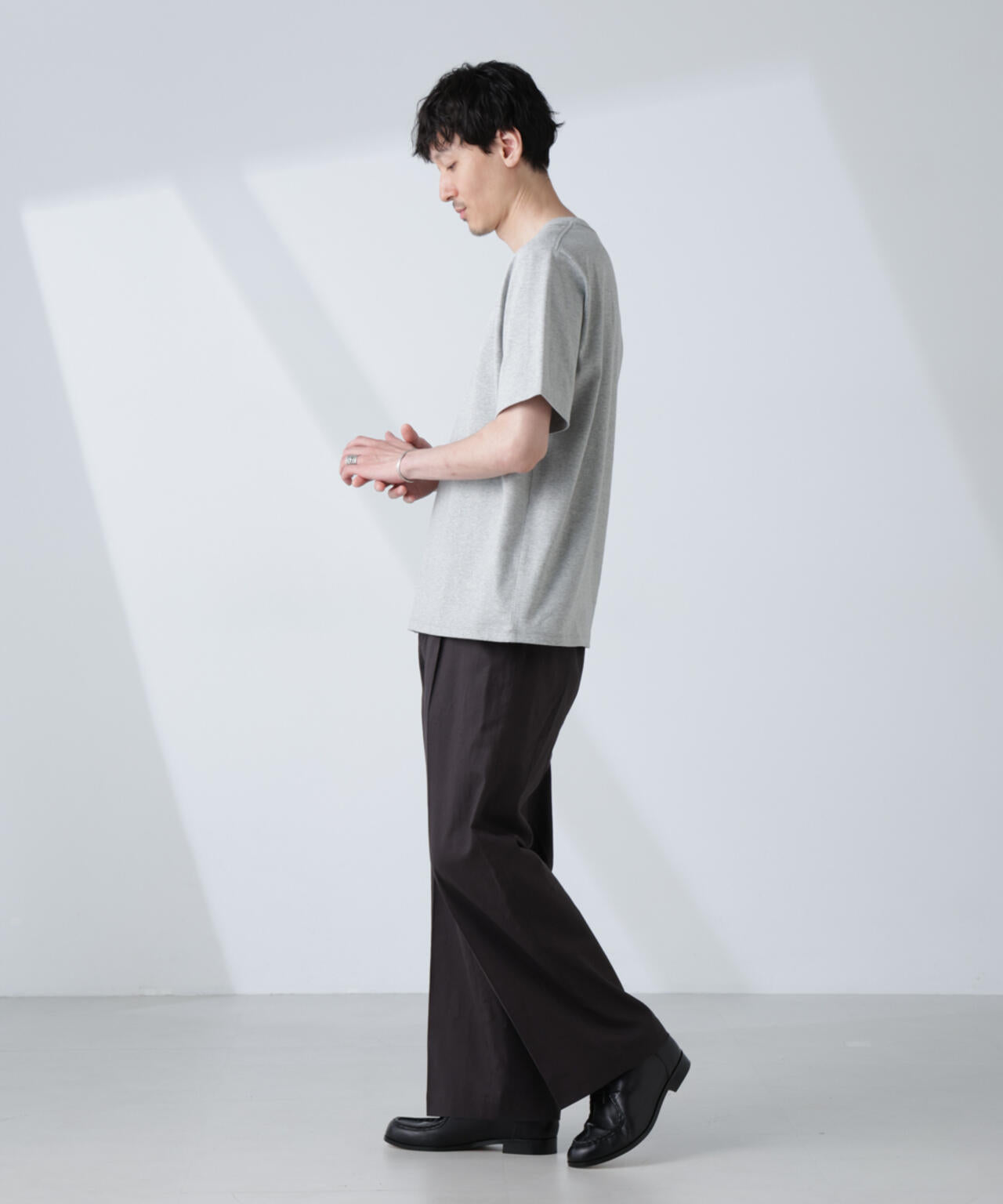 WEB限定/Anti Soaked(R) 汗染み防止 クルーネックレギュラーシルエットTシャツ