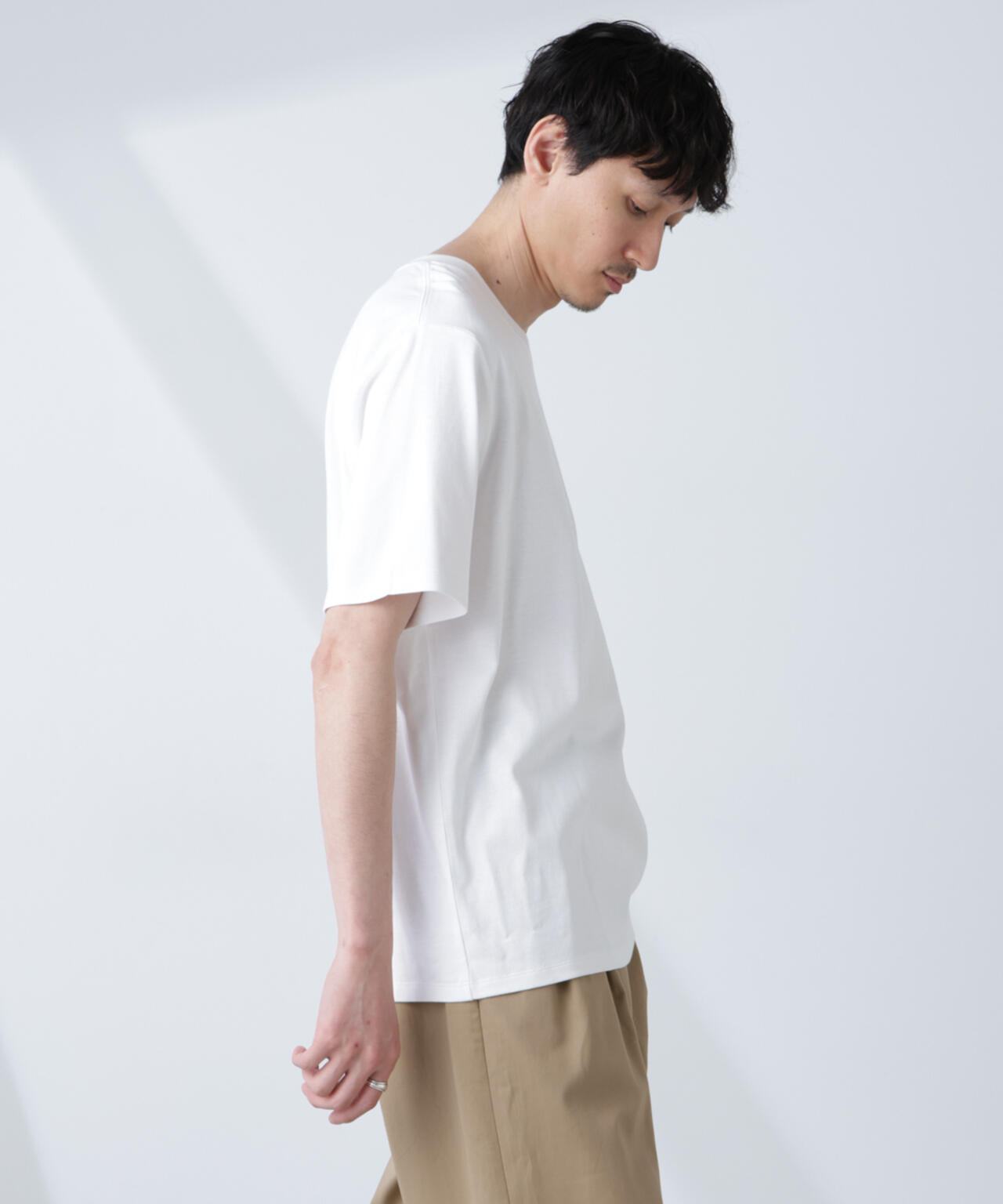 WEB限定/Anti Soaked(R) 汗染み防止 クルーネックレギュラーシルエットTシャツ