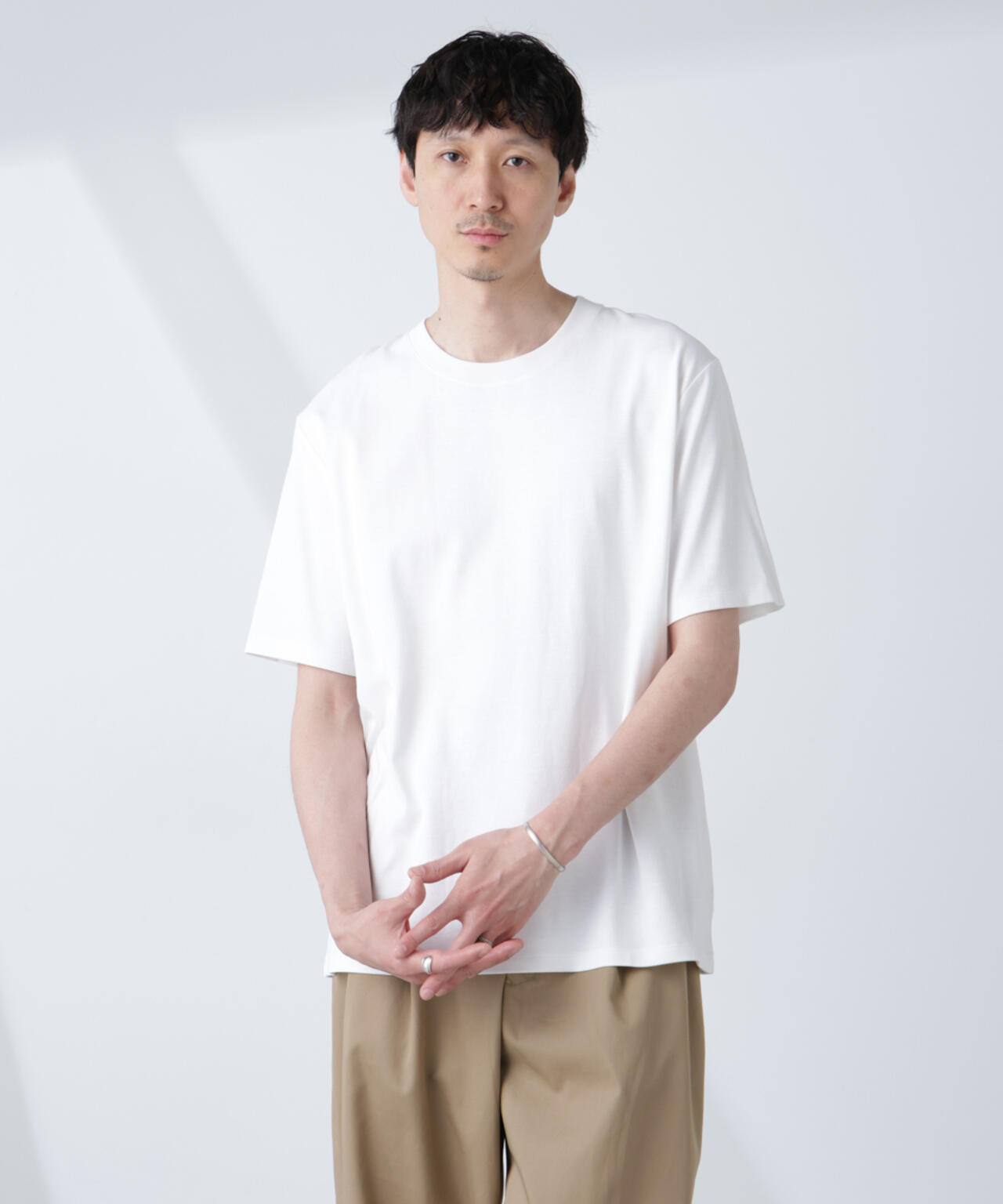 WEB限定/Anti Soaked(R) 汗染み防止 クルーネックレギュラーシルエットTシャツ