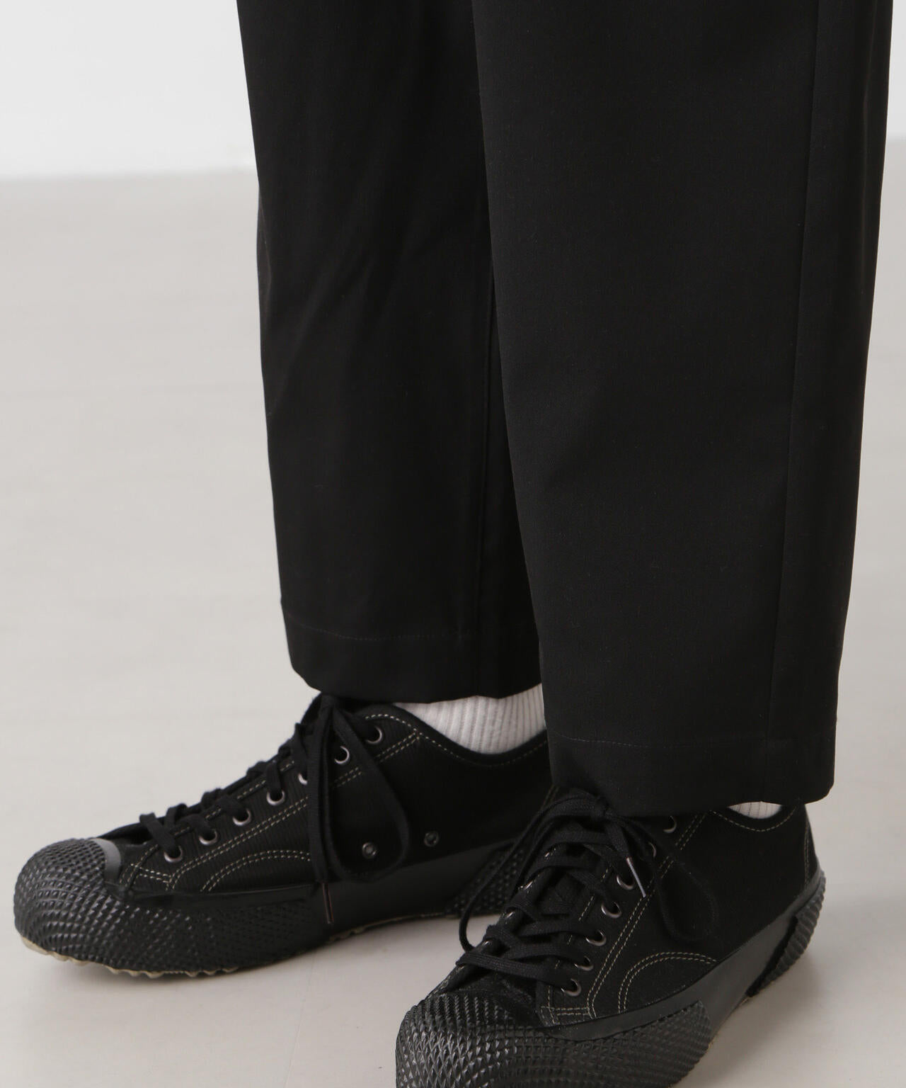 コットンライクツイルツータックテーパードイージーパンツ