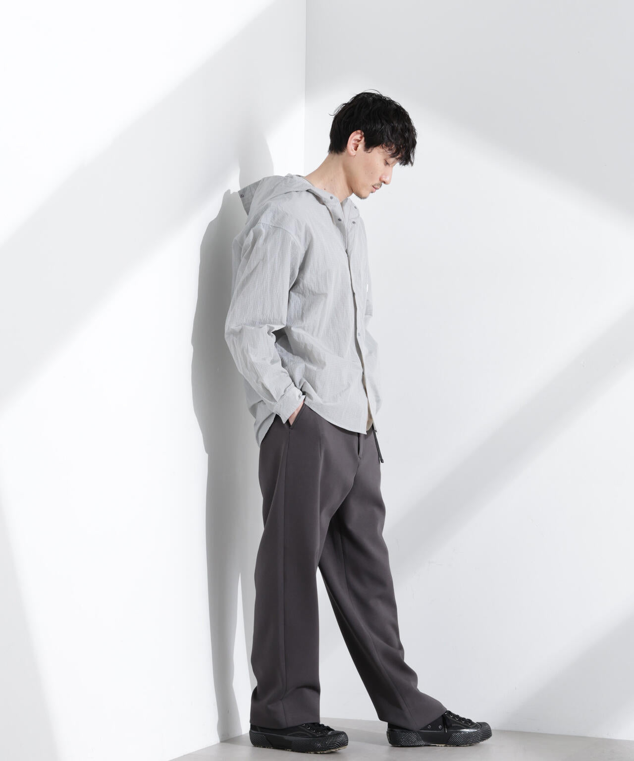 「NJ/CLUB」 ストレッチポンチテーパードパンツ