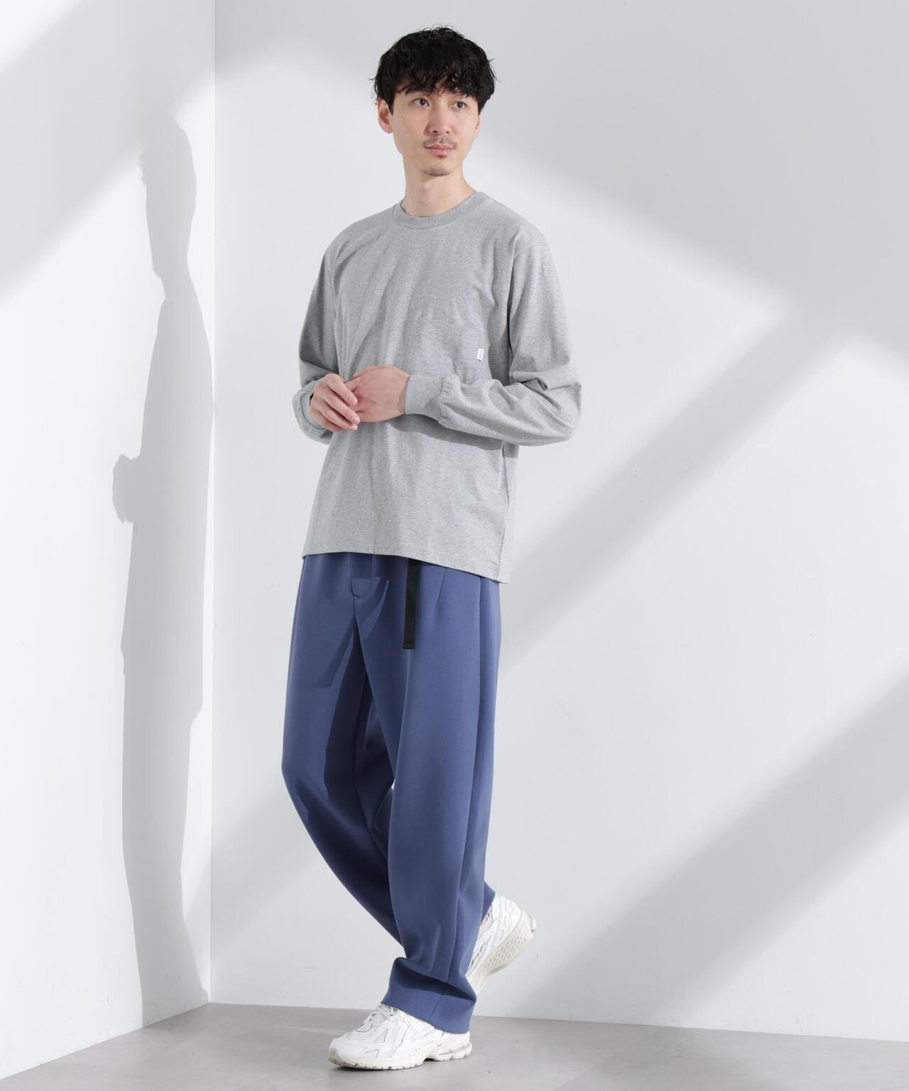 「NJ/CLUB」 ストレッチポンチテーパードパンツ