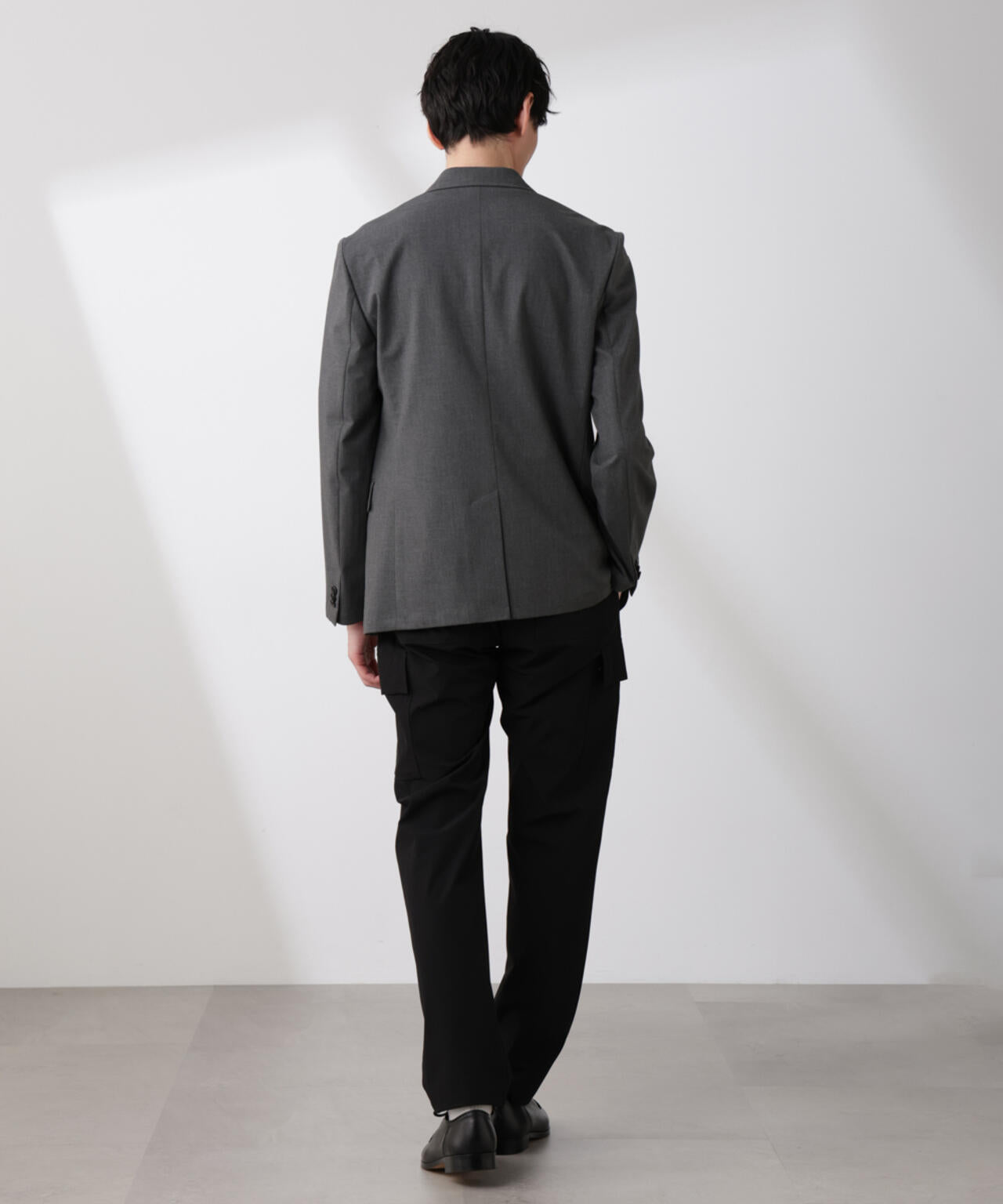 「N trousers」スリムストレッチ カーゴパンツ
