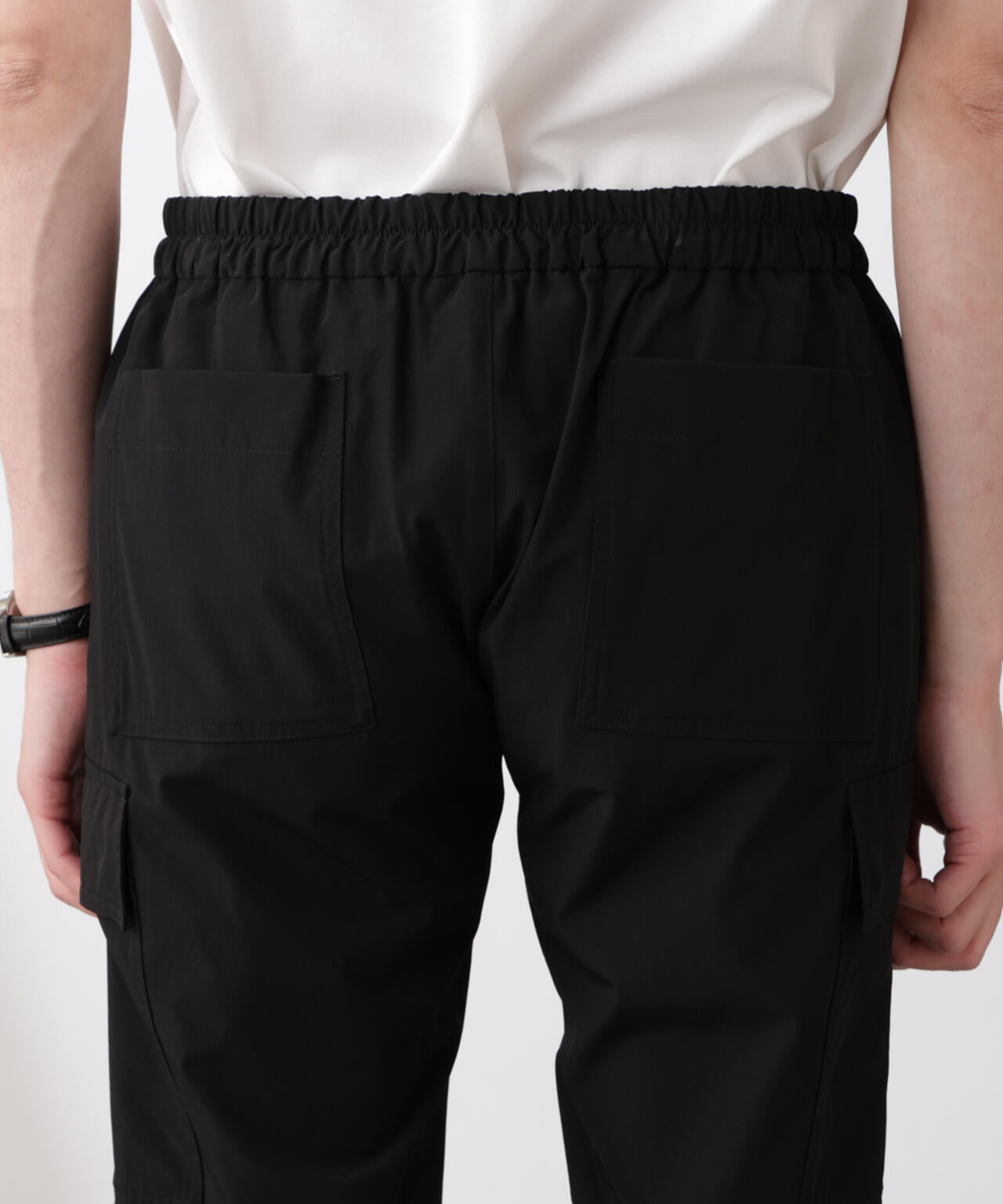 「N trousers」スリムストレッチ カーゴパンツ