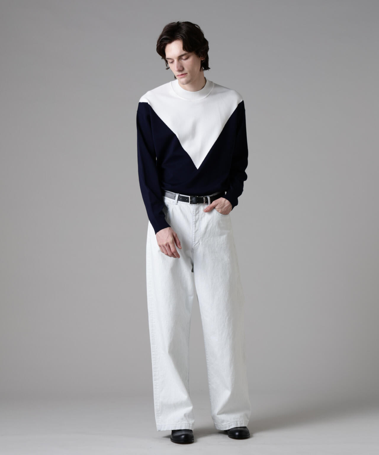 ｢ASSEMBLANC｣スーパーブリーチワイドデニムパンツ（セットアップ可）
