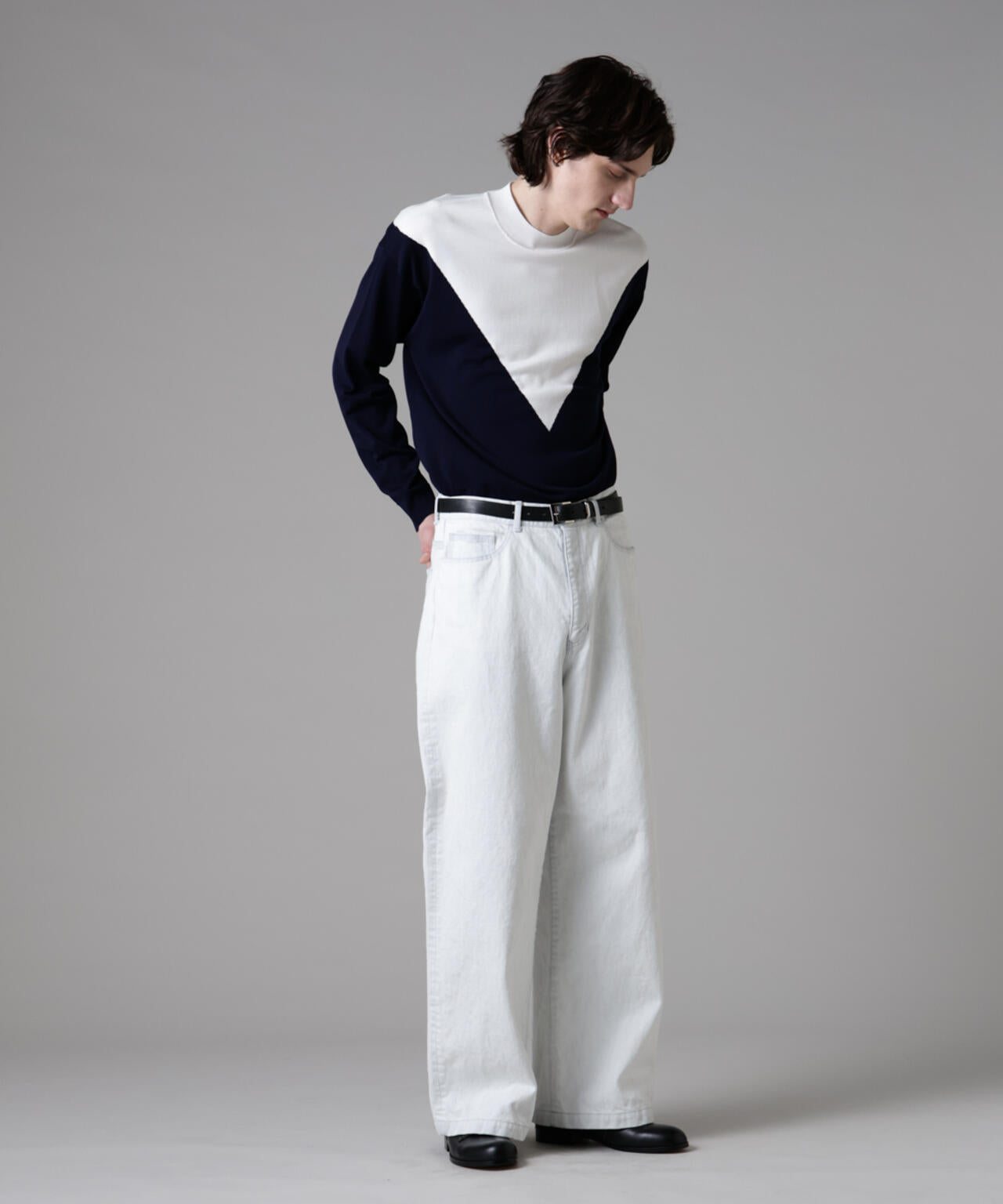 ｢ASSEMBLANC｣スーパーブリーチワイドデニムパンツ（セットアップ可）