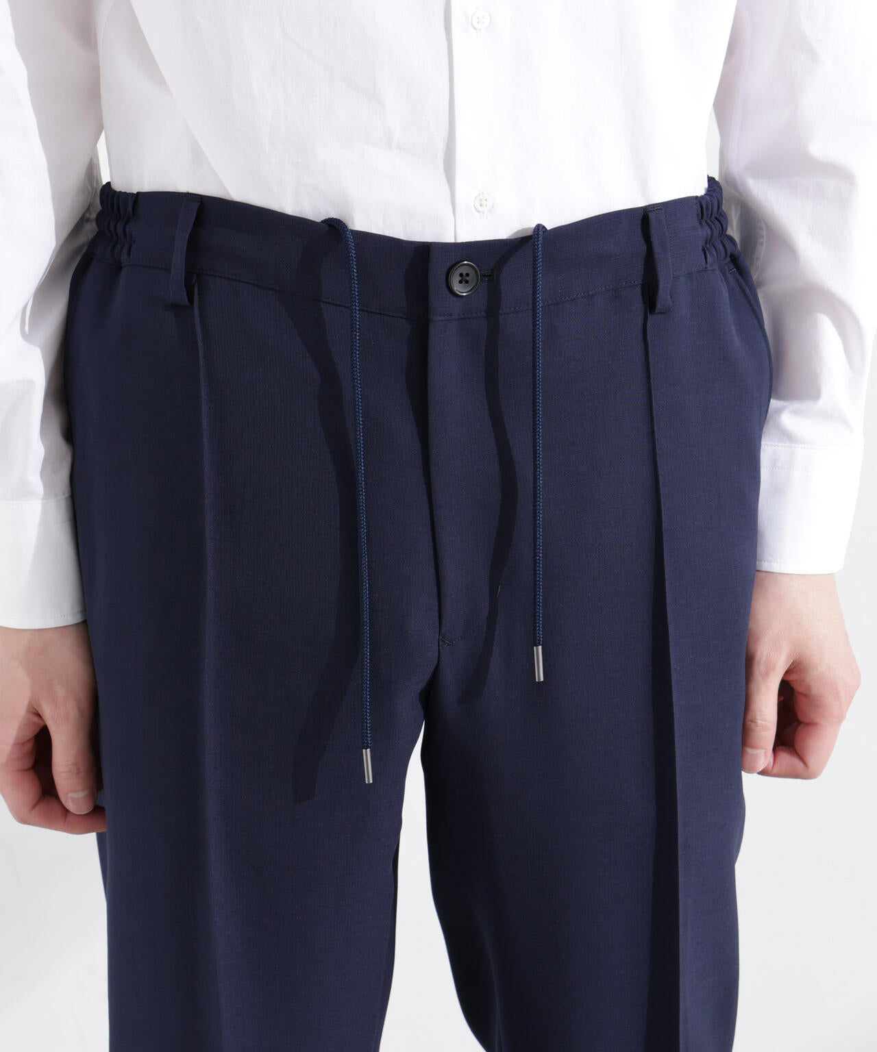 「N TROUSERS PREMIUM」強撚ピケストレッチパンツ(セットアップ可)