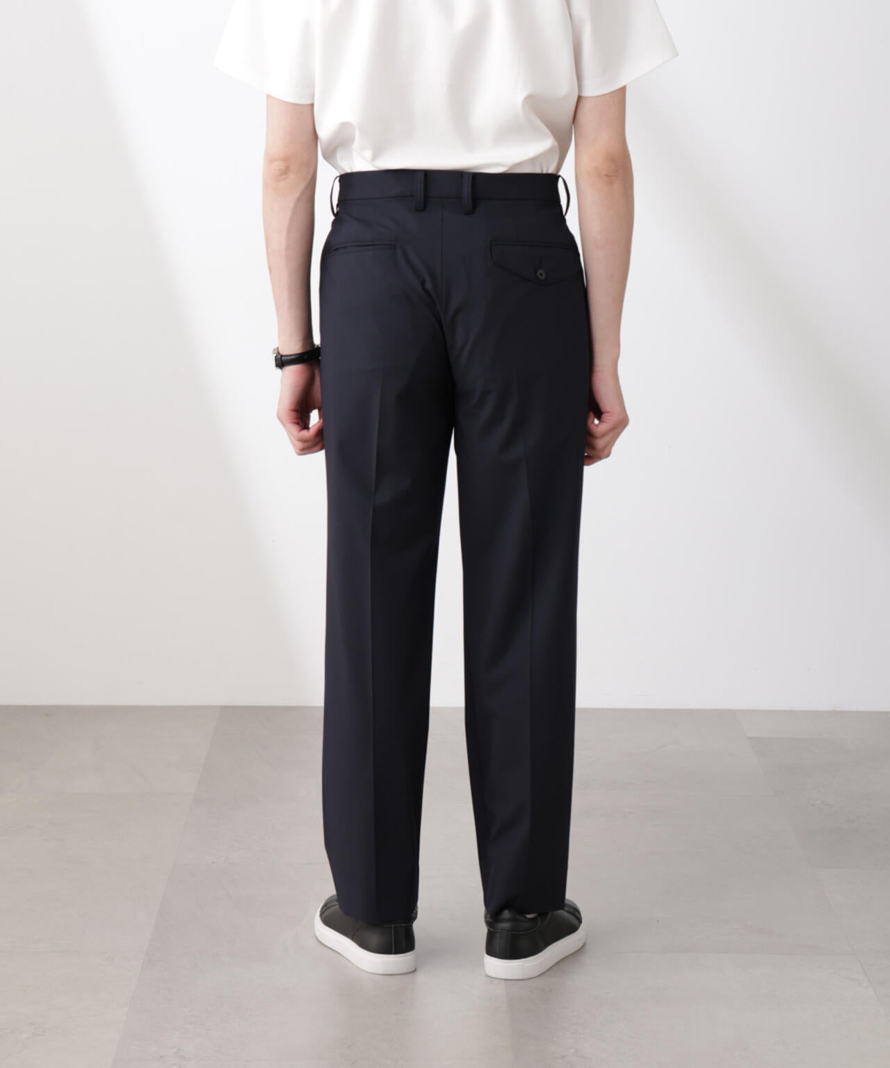 ｢N TROUSERS BASIC｣トロピカルストレッチストレートパンツ（セットアップ可）