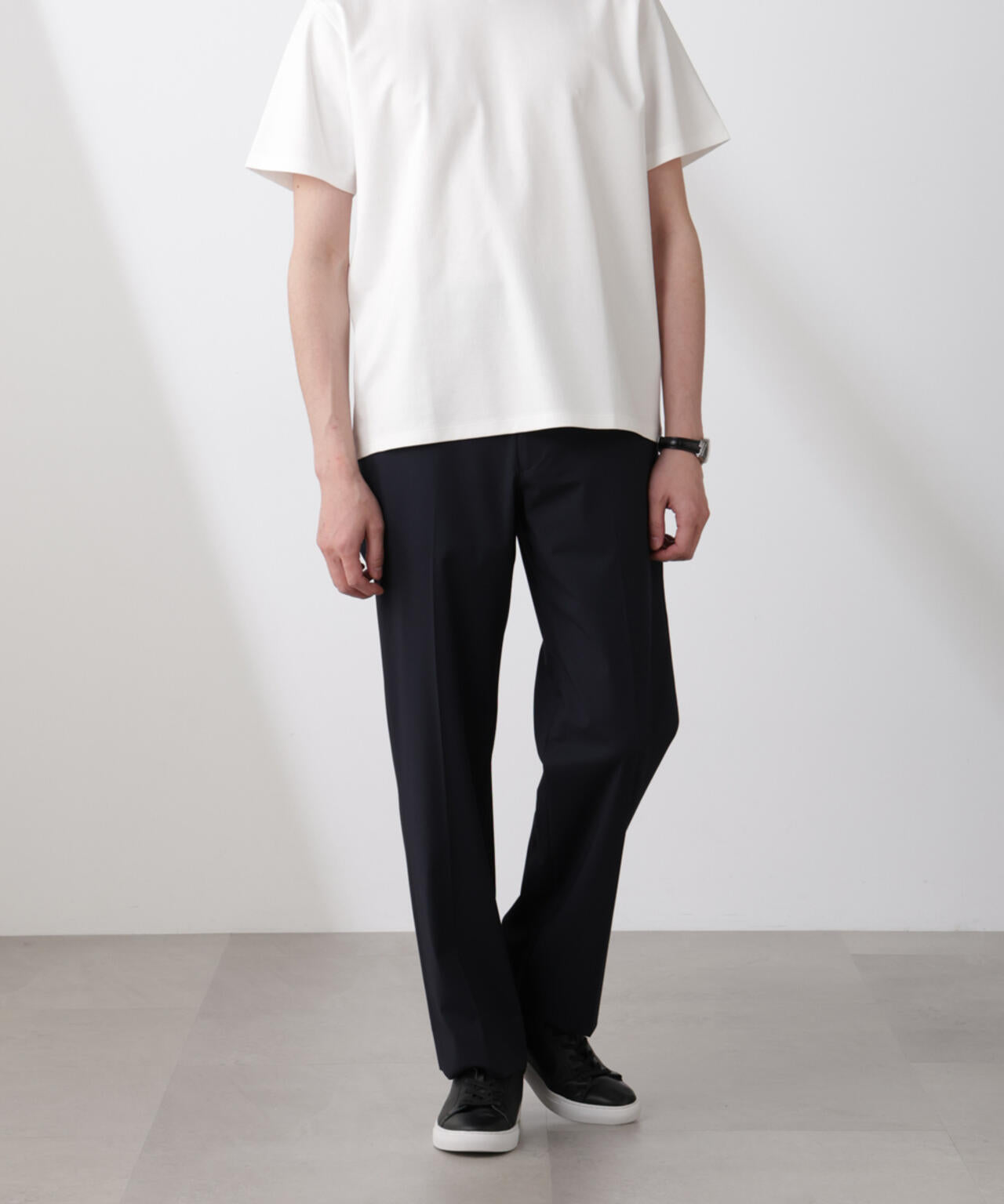 ｢N TROUSERS BASIC｣トロピカルストレッチストレートパンツ（セットアップ可）