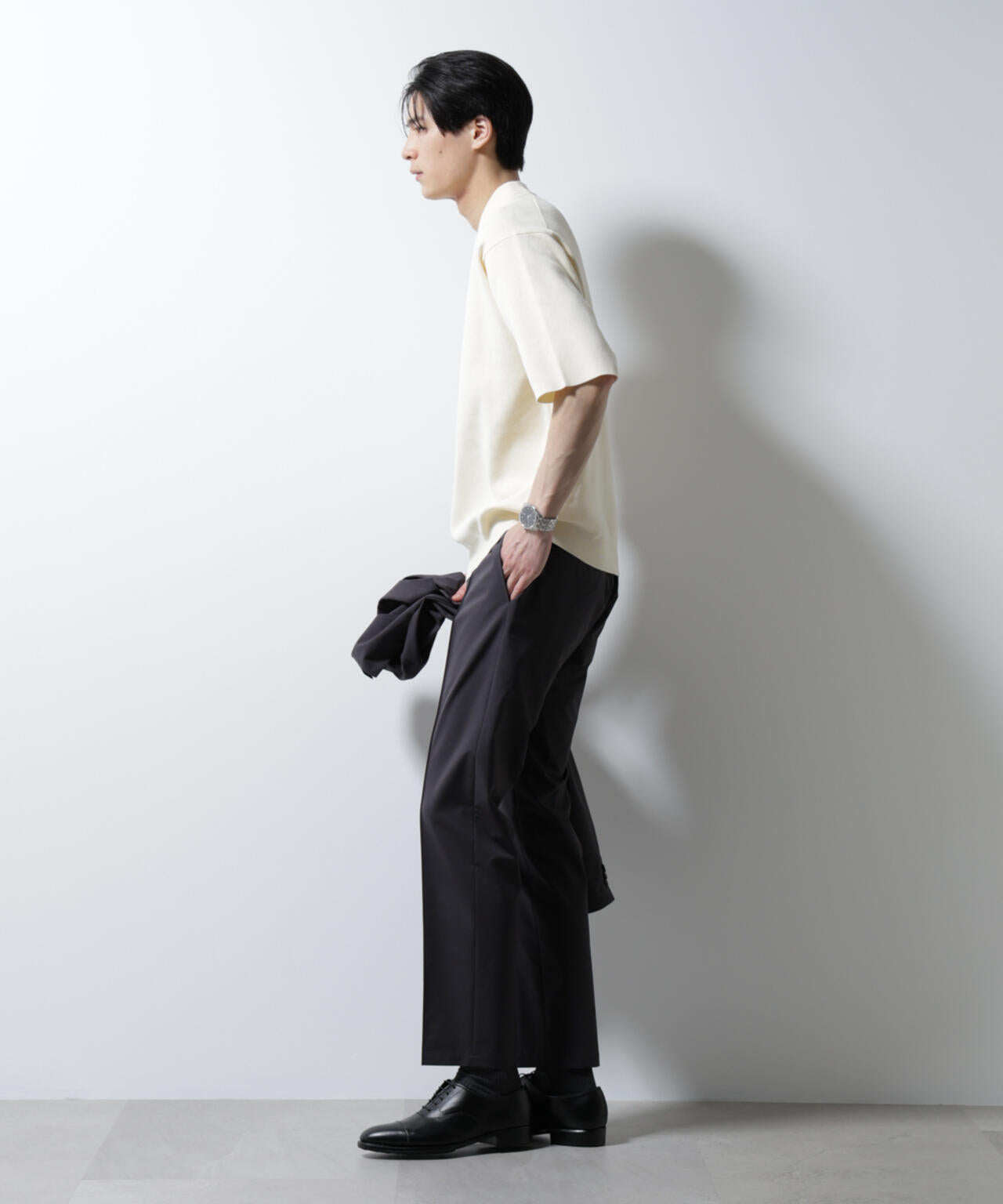 「N TROUSERS BASIC」ダントツオチール防汚テックストレッチパンツ(セットアップ可)