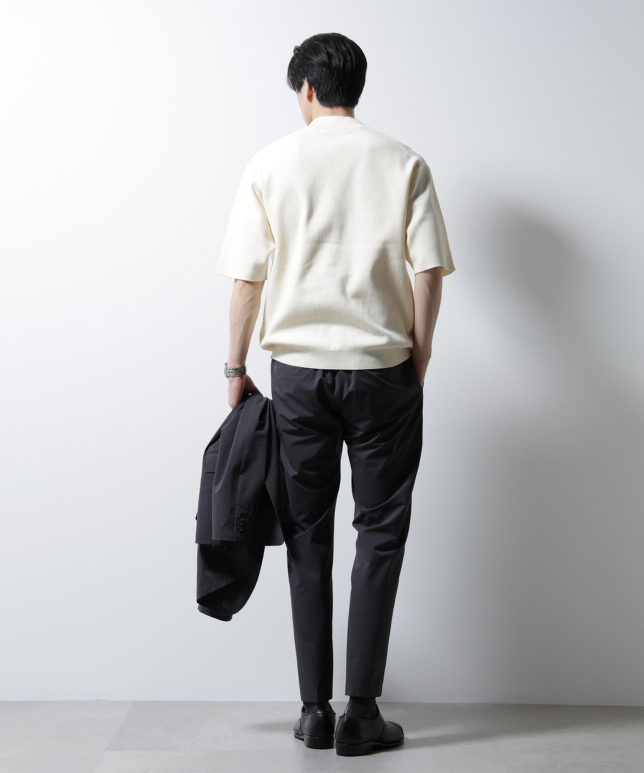 「N TROUSERS BASIC」ダントツオチール防汚テックストレッチパンツ(セットアップ可)