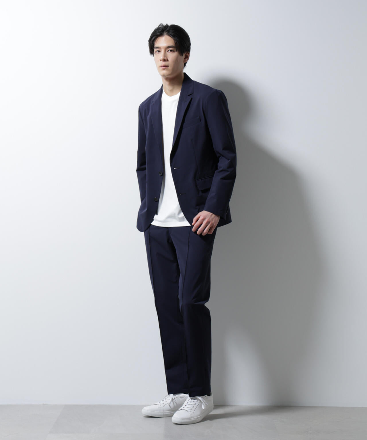 「N TROUSERS BASIC」ダントツオチール防汚テックストレッチパンツ(セットアップ可)