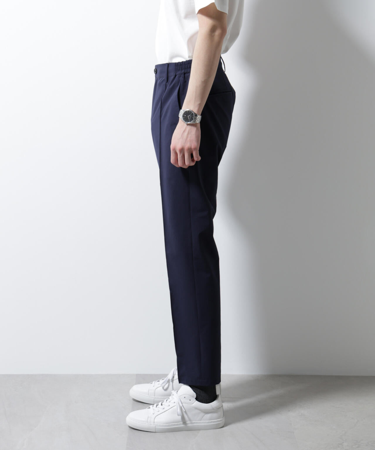 「N TROUSERS BASIC」ダントツオチール防汚テックストレッチパンツ(セットアップ可)