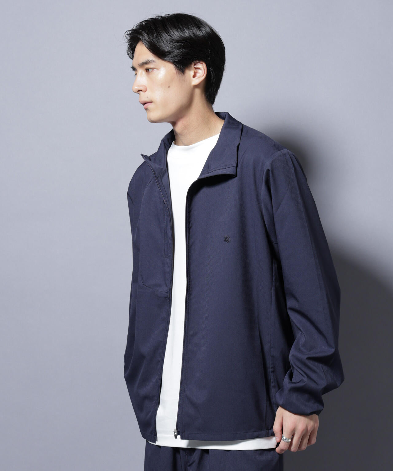 「NJ/CLUB」ワンポイントロゴトラックジャケット