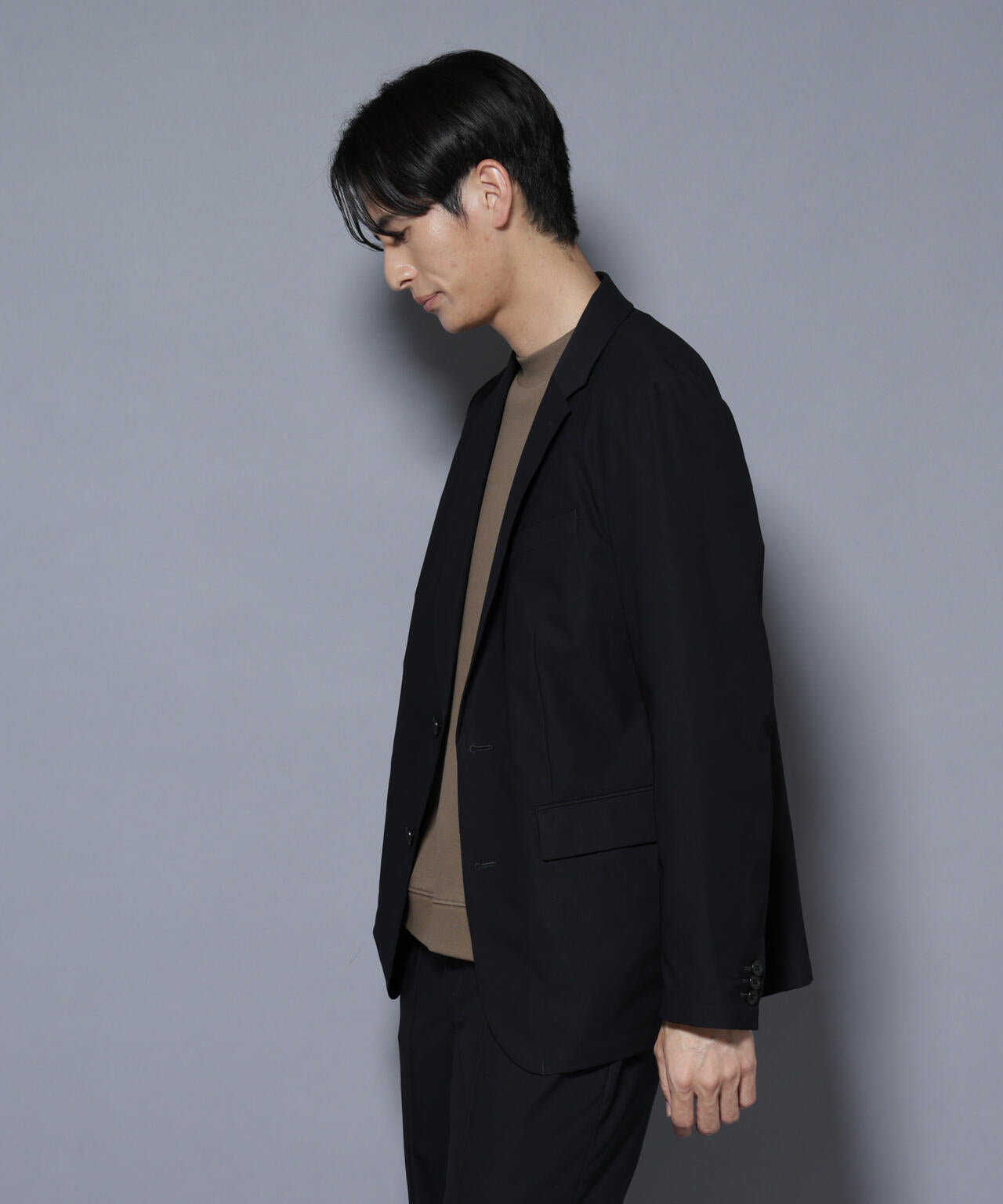 「N JACKET BASIC」SizeMoreTEXBRID(R)ストレッチジャケット(セットアップ可）