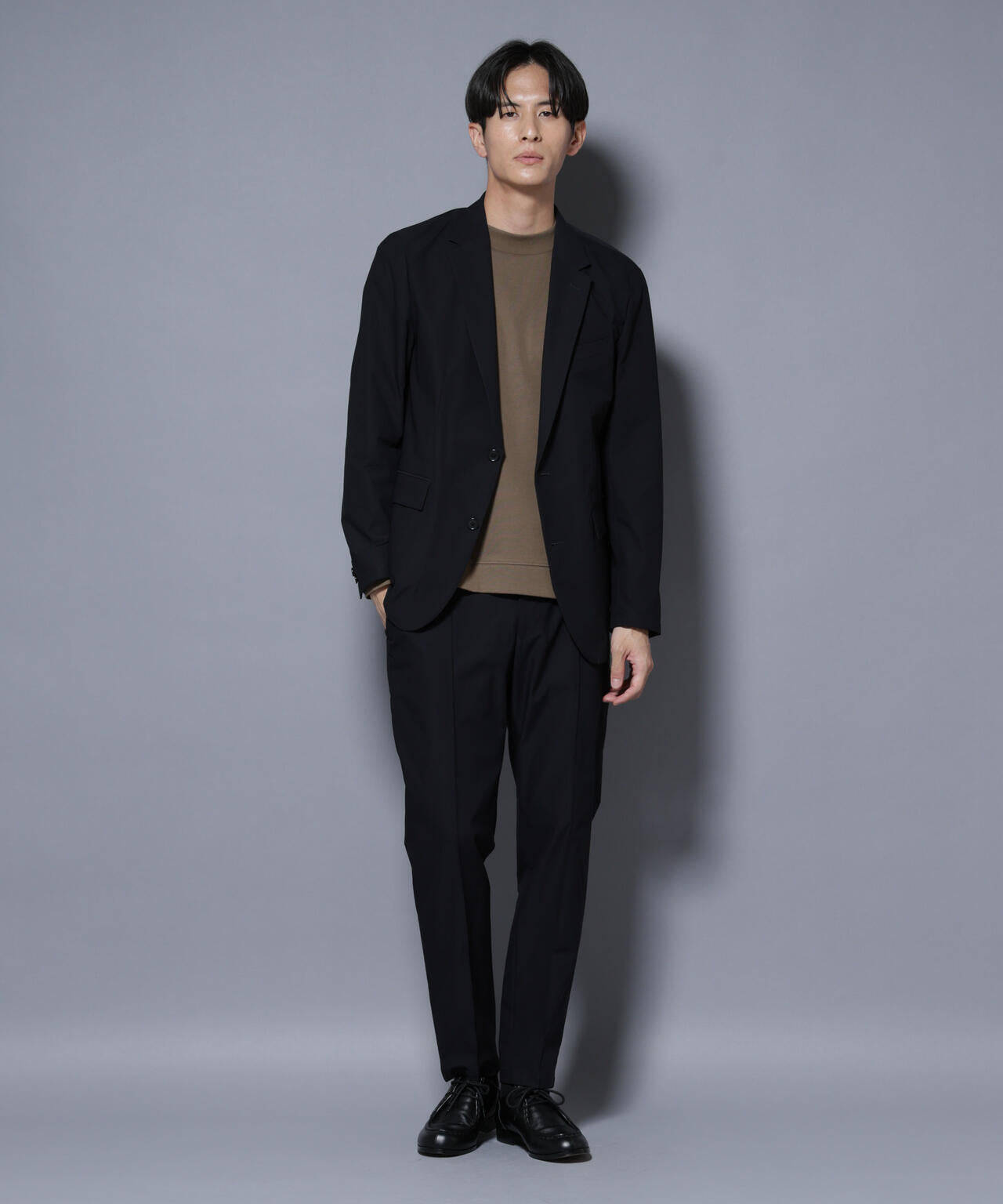 「N JACKET BASIC」SizeMoreTEXBRID(R)ストレッチジャケット(セットアップ可）