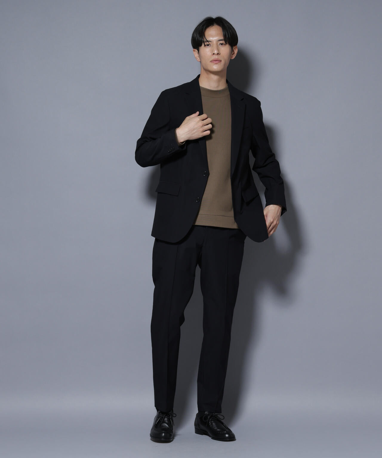 「N JACKET BASIC」SizeMoreTEXBRID(R)ストレッチジャケット(セットアップ可）