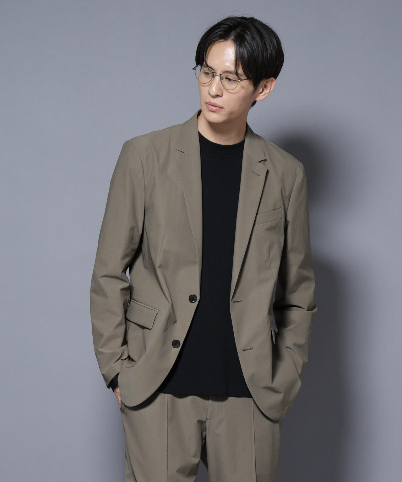 「N JACKET BASIC」SizeMoreTEXBRID(R)ストレッチジャケット(セットアップ可）