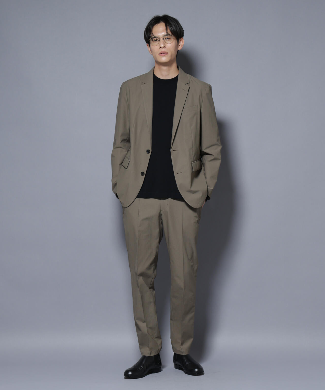 「N JACKET BASIC」SizeMoreTEXBRID(R)ストレッチジャケット(セットアップ可）