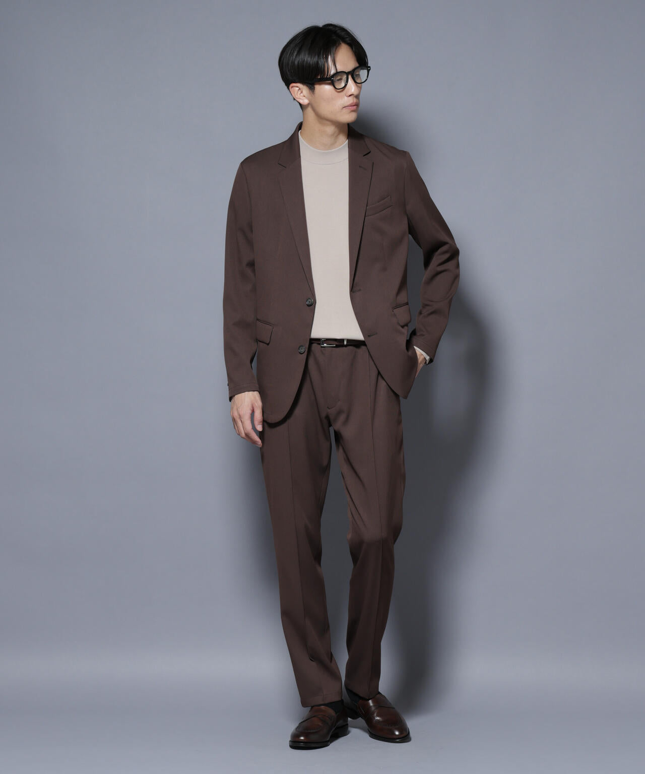 「N JACKET BASIC」シャドーストライプジャケット(セットアップ可)