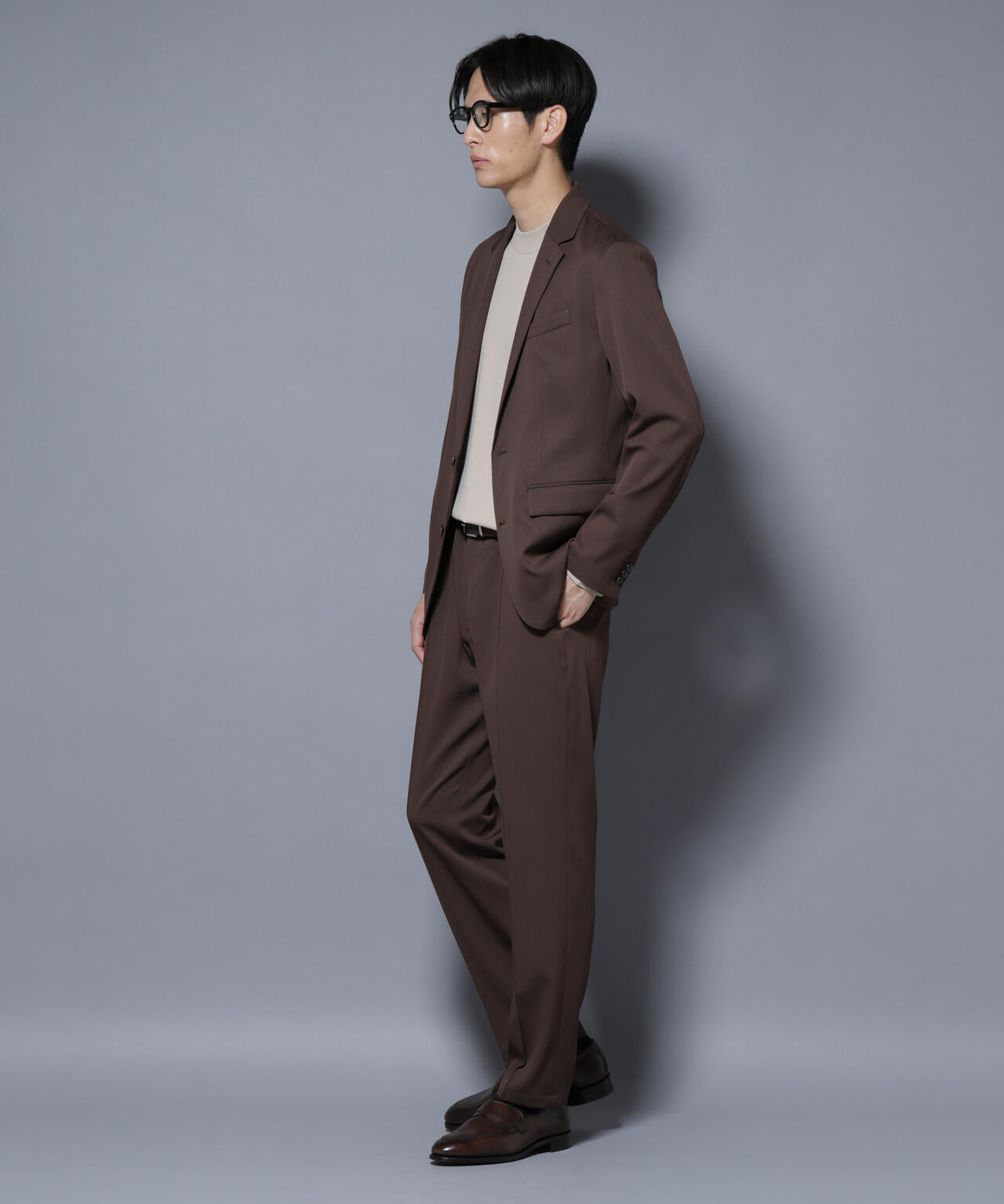 「N JACKET BASIC」シャドーストライプジャケット(セットアップ可)