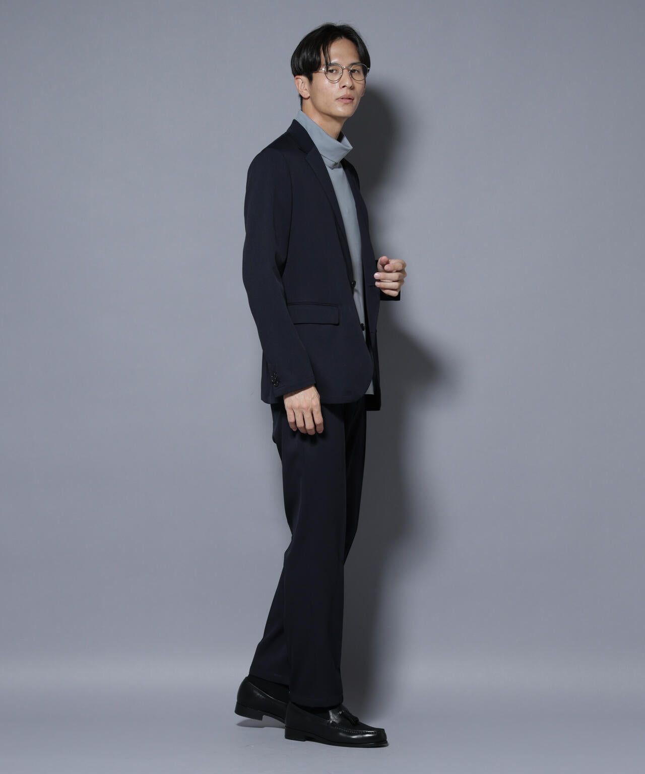 「N JACKET BASIC」シャドーストライプジャケット(セットアップ可)
