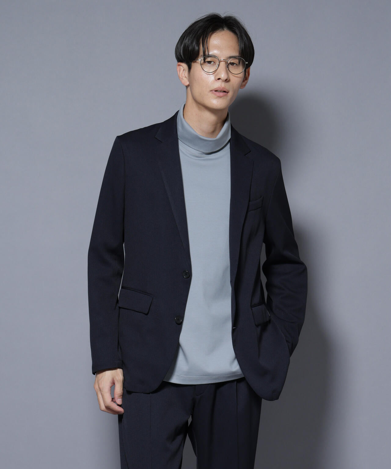 「N JACKET BASIC」シャドーストライプジャケット(セットアップ可)