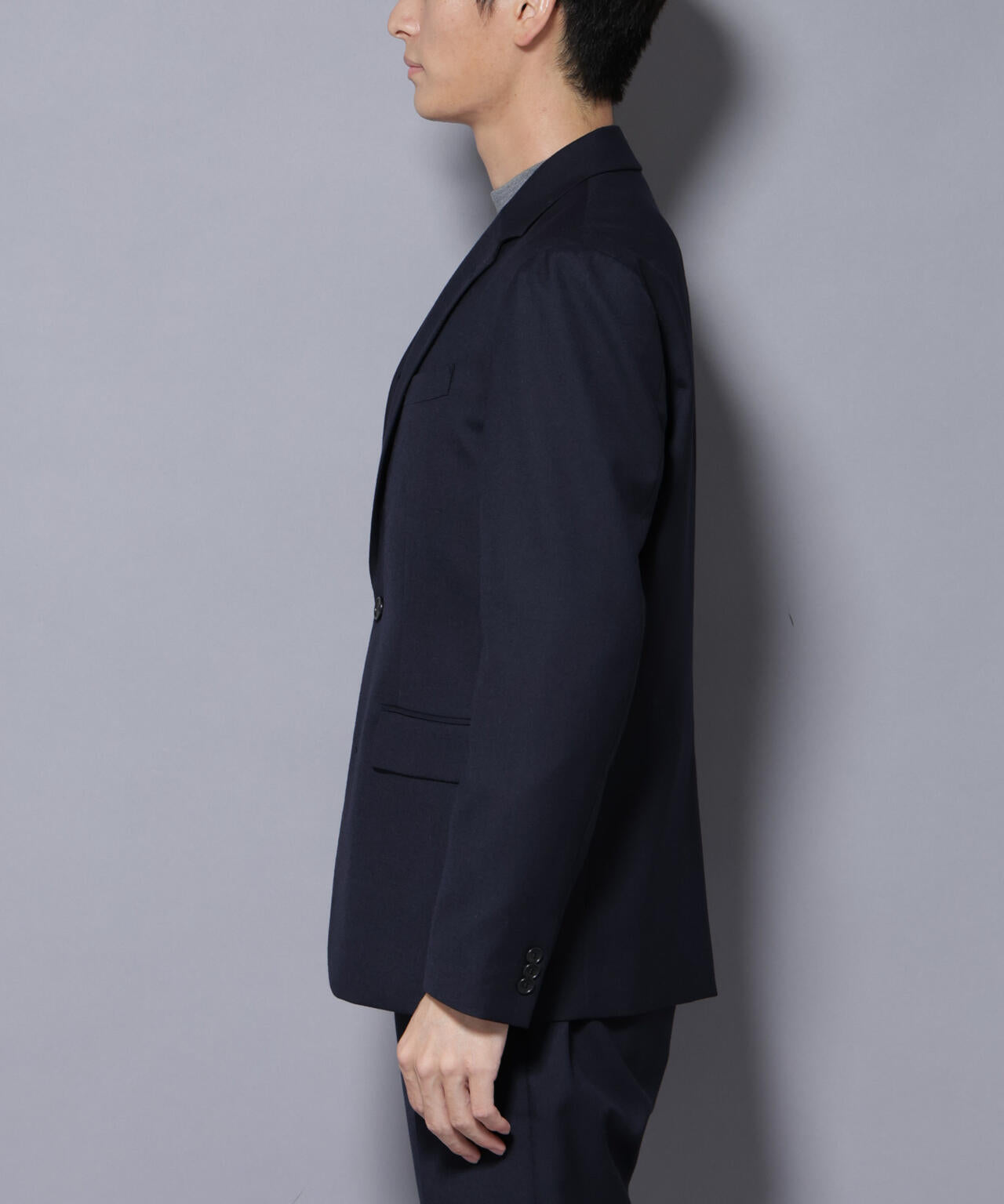 「N JACKET PREMIUM」RENU(R) ウール混洗えるサキソニージャケット（セットアップ可）