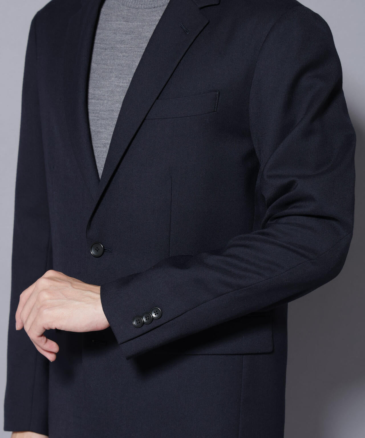 「N JACKET PREMIUM」RENU(R) ウール混洗えるサキソニージャケット（セットアップ可）