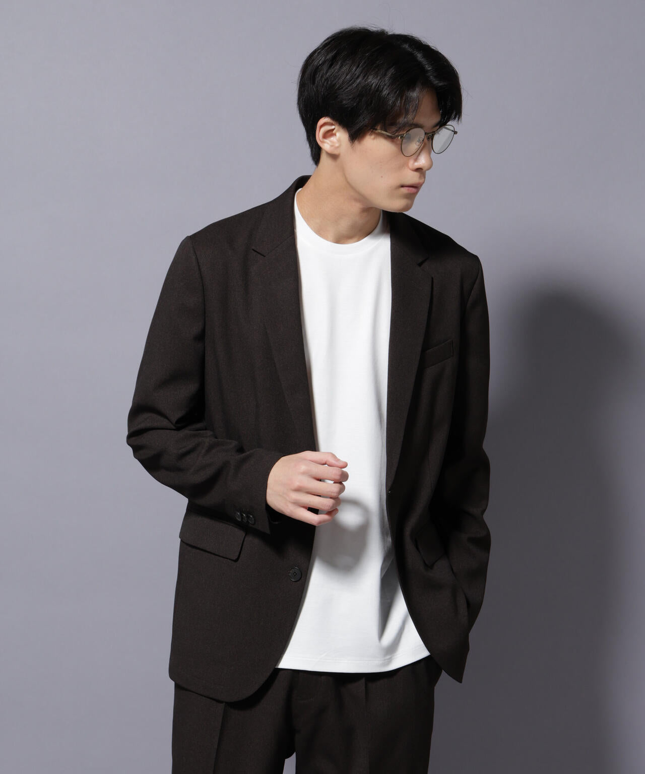 【大人気セットアップ】｢Damerino｣LANATEC(R)シャークスキンセットアップ防シワ形態安定