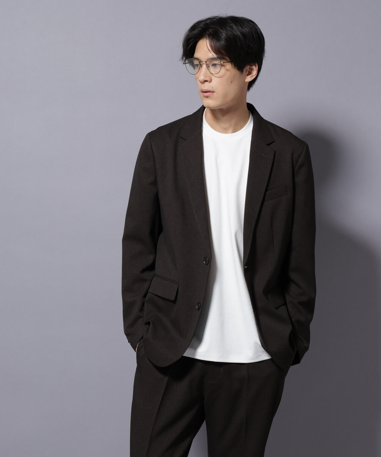 【大人気セットアップ】｢Damerino｣LANATEC(R)シャークスキンセットアップ防シワ形態安定