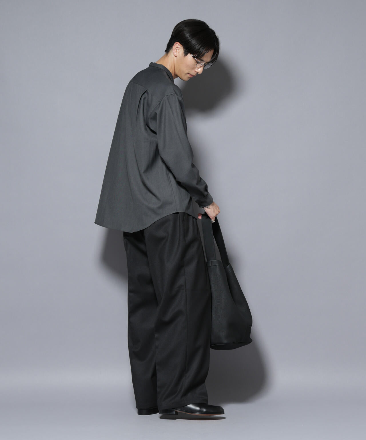 ｢Gavante｣ ドライギャバスタンドカラーシャツ