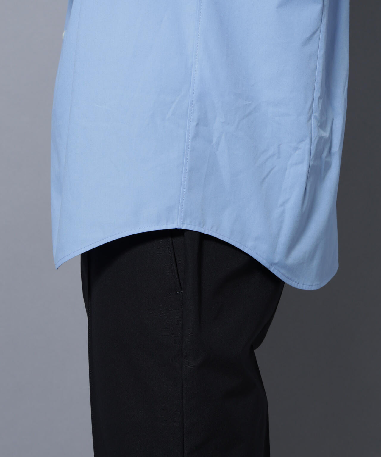 「N shirt」Anti Soaked(R)汗染み防止セミワイドカラーシャツ長袖