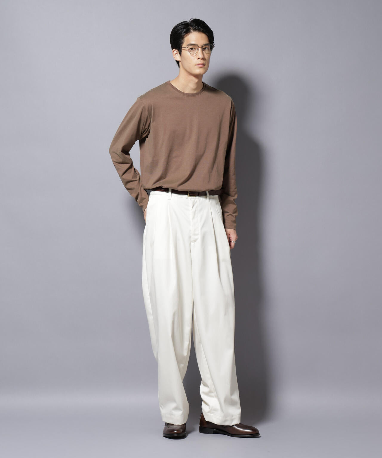 ソラーロライトストレッチクルーネックTシャツ 長袖
