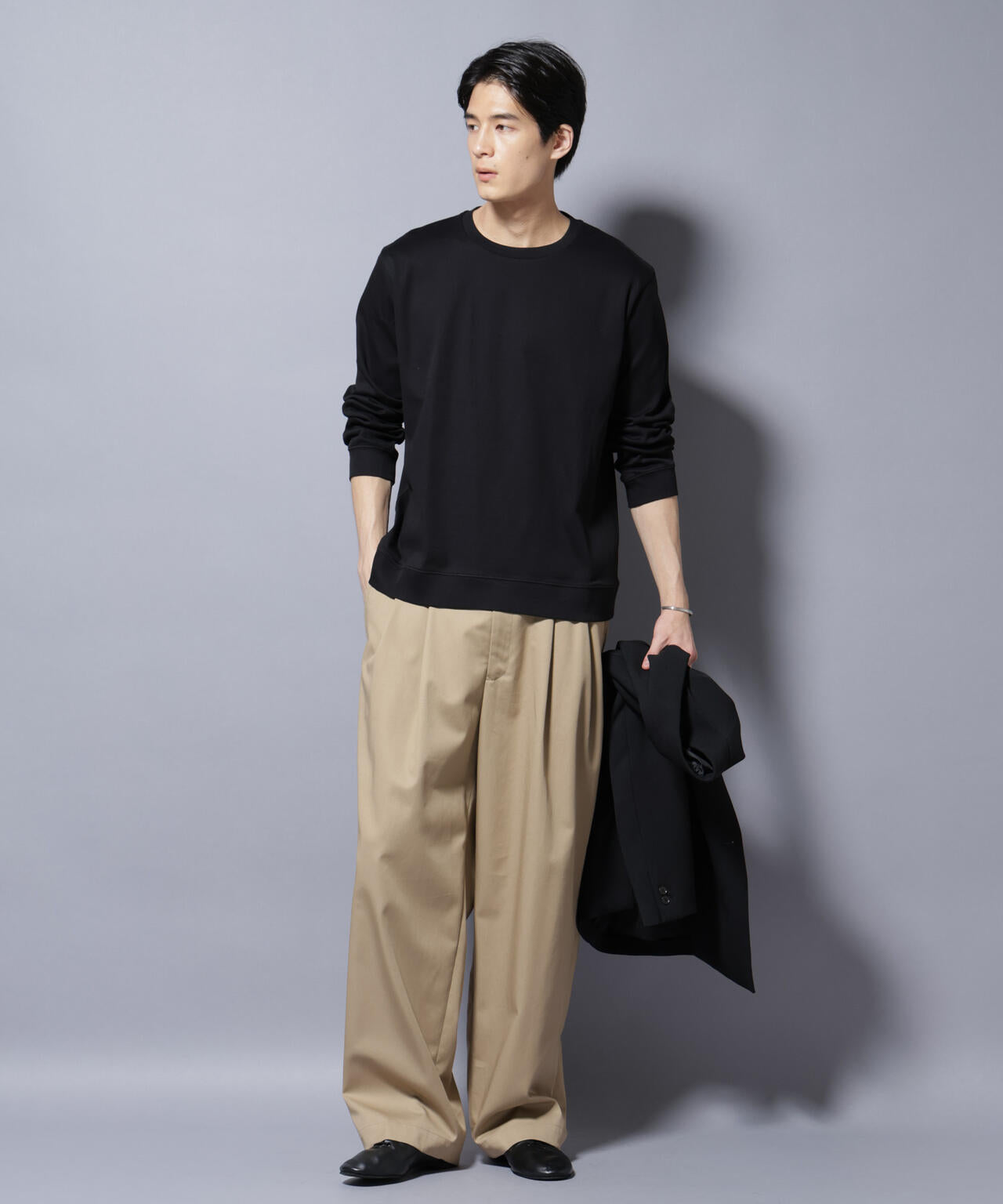 「FORMAL JERSEY」 クルーネックカットソー長袖
