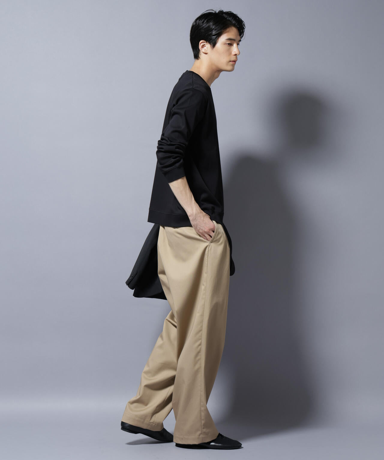 「FORMAL JERSEY」 クルーネックカットソー長袖