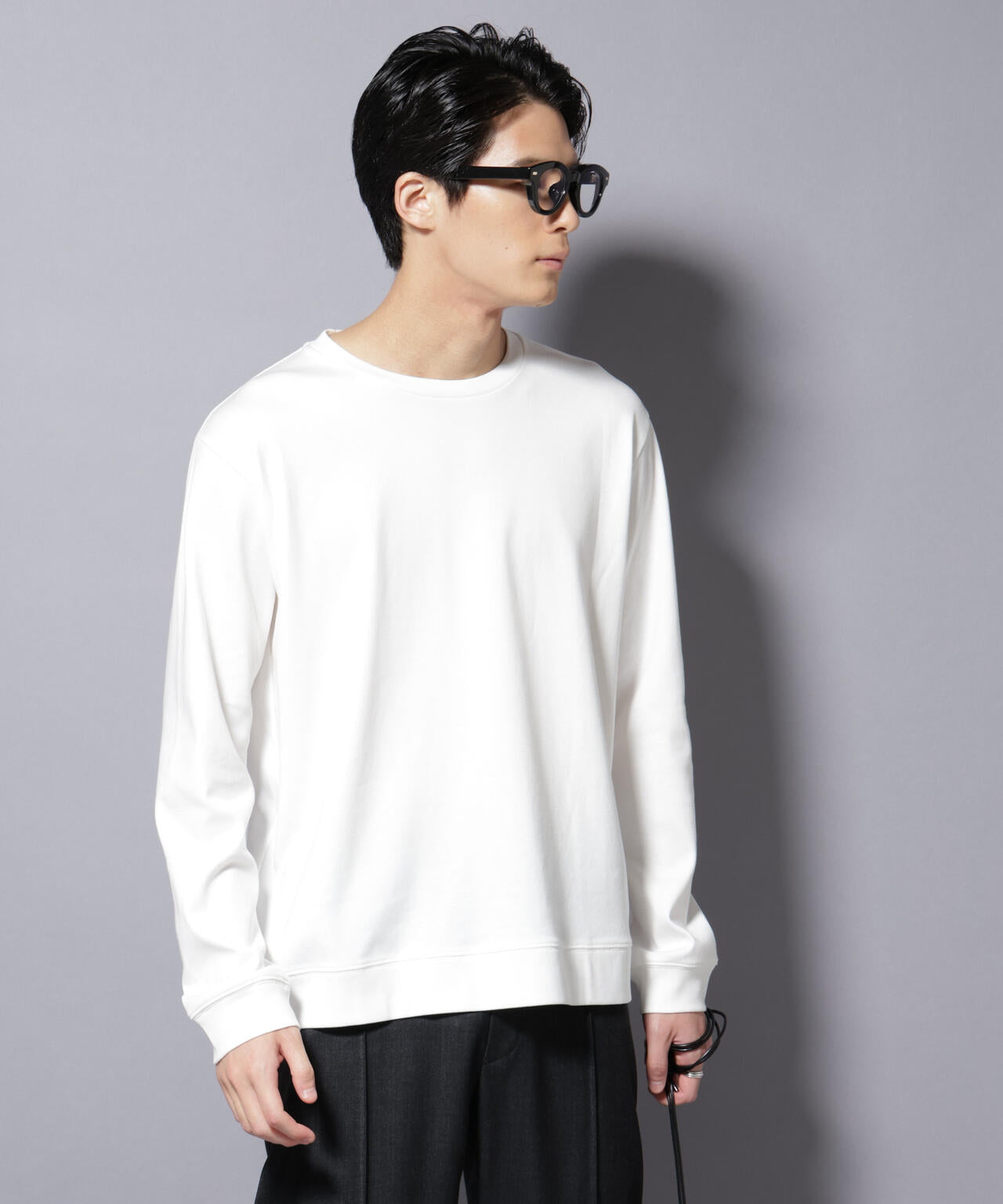 「FORMAL JERSEY」 クルーネックカットソー長袖