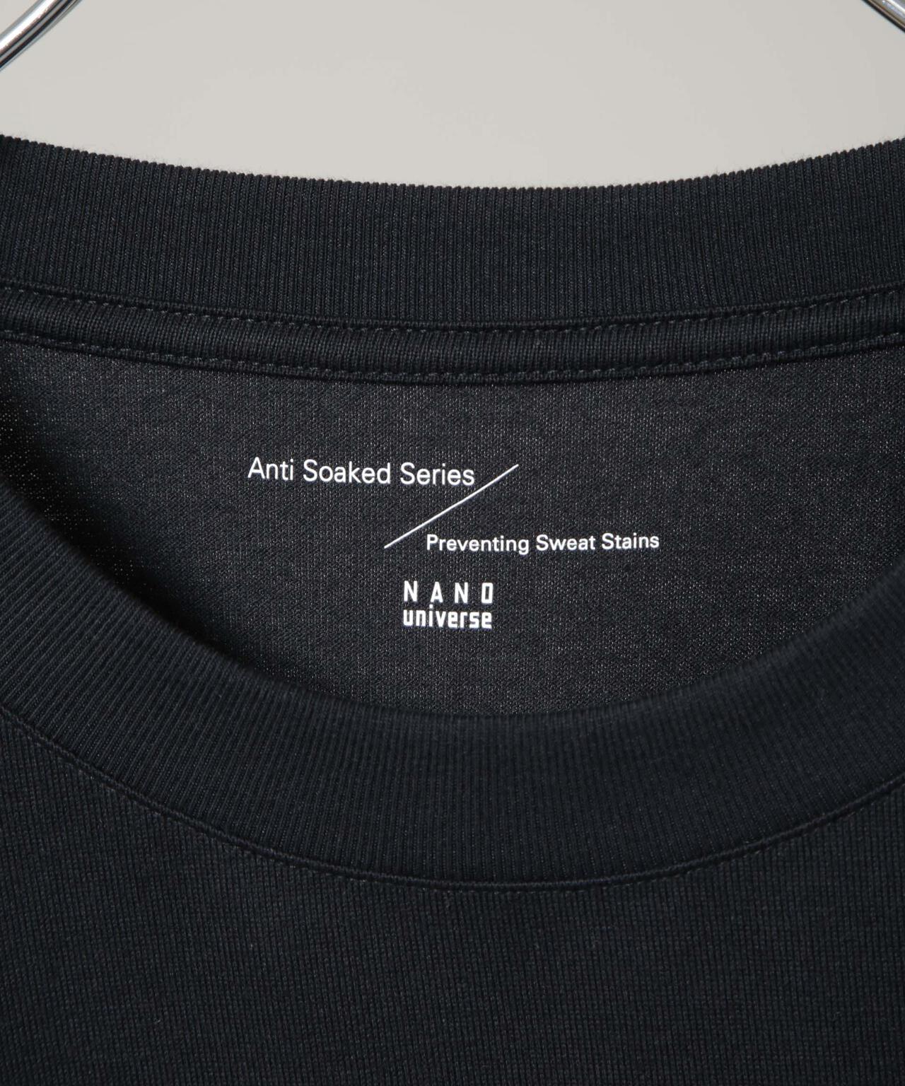 Anti Soaked(R) 汗染み防止 クルーネックワイドTシャツ七分袖