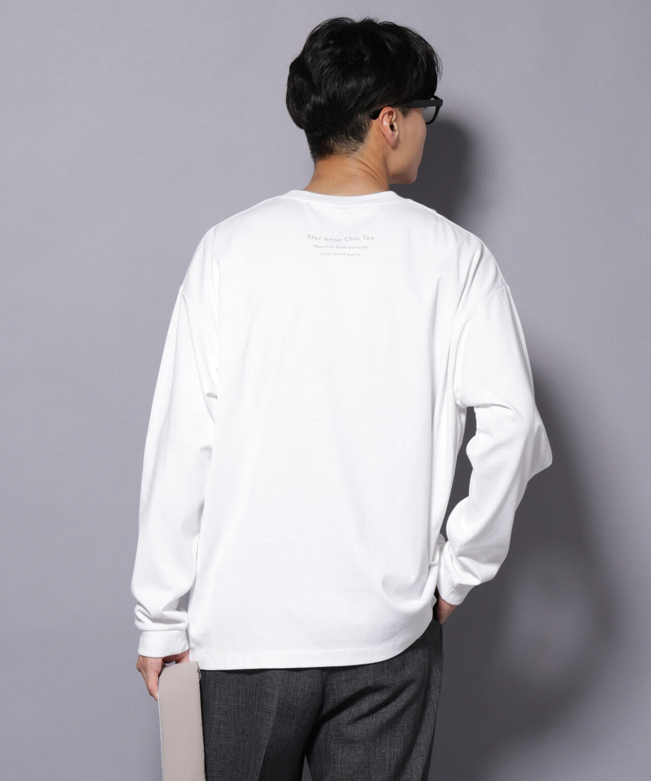 Anti Soaked(R)×SUNCHAIポートレート汗染み防止 Ｔシャツ長袖