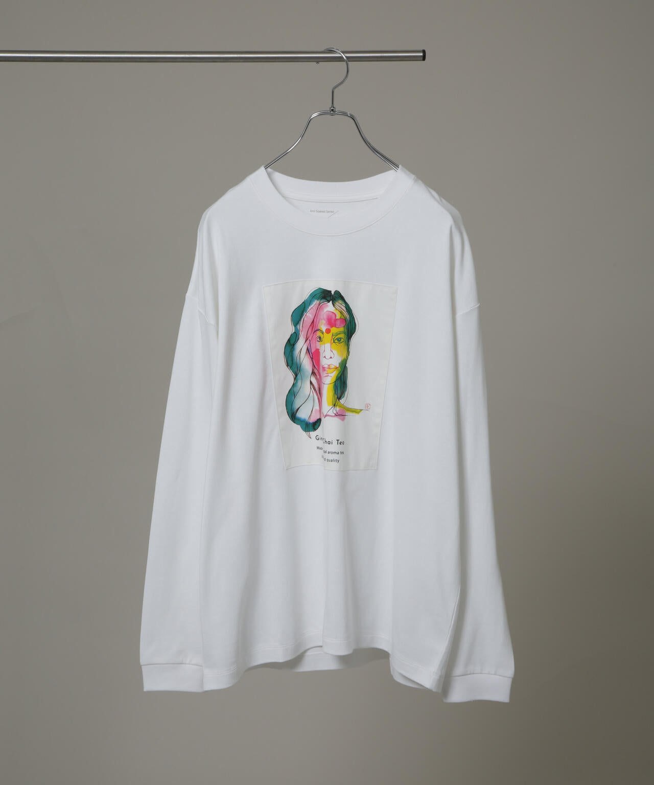 Anti Soaked(R)×SUNCHAIポートレート汗染み防止 Ｔシャツ長袖