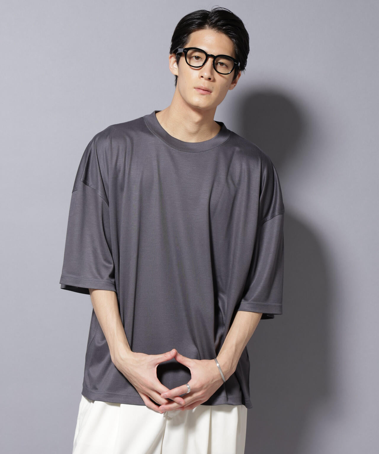 MIYATA×NANO JAPAN MADE キュプラ混 Tシャツ