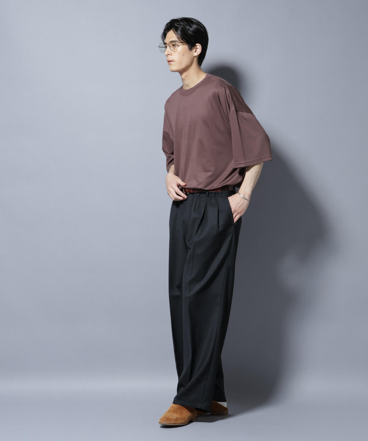 MIYATA×NANO JAPAN MADE キュプラ混 Tシャツ
