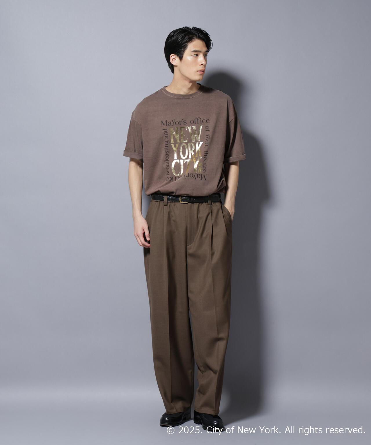 別注GOOD ROCK SPEED NYC 箔プリントＴシャツ