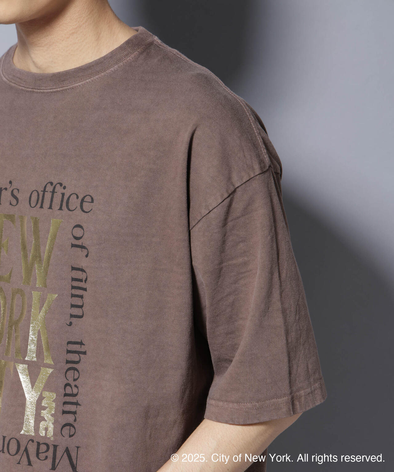 別注GOOD ROCK SPEED NYC 箔プリントＴシャツ