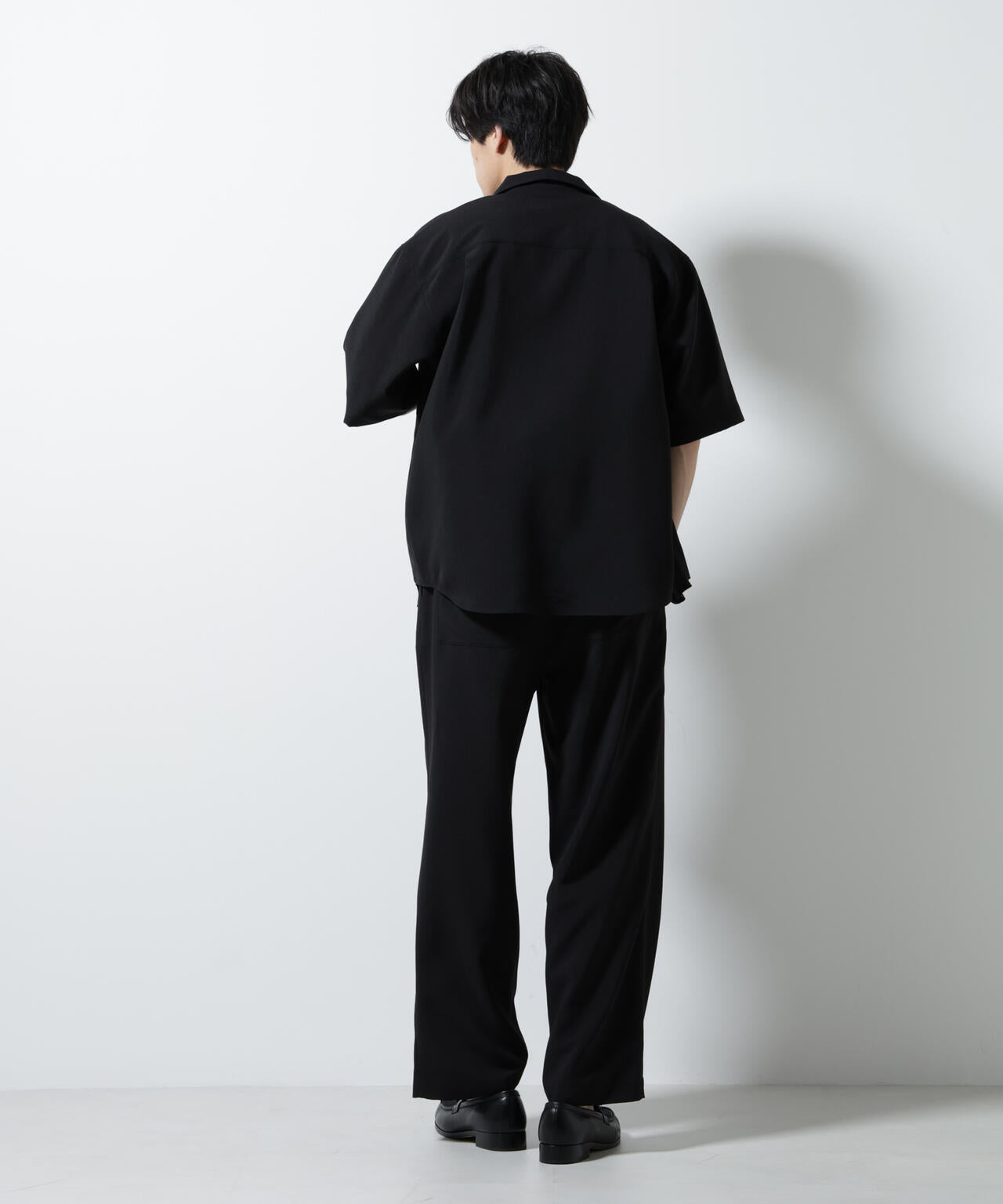 メランジドライイージーテーパードパンツ（セットアップ可）