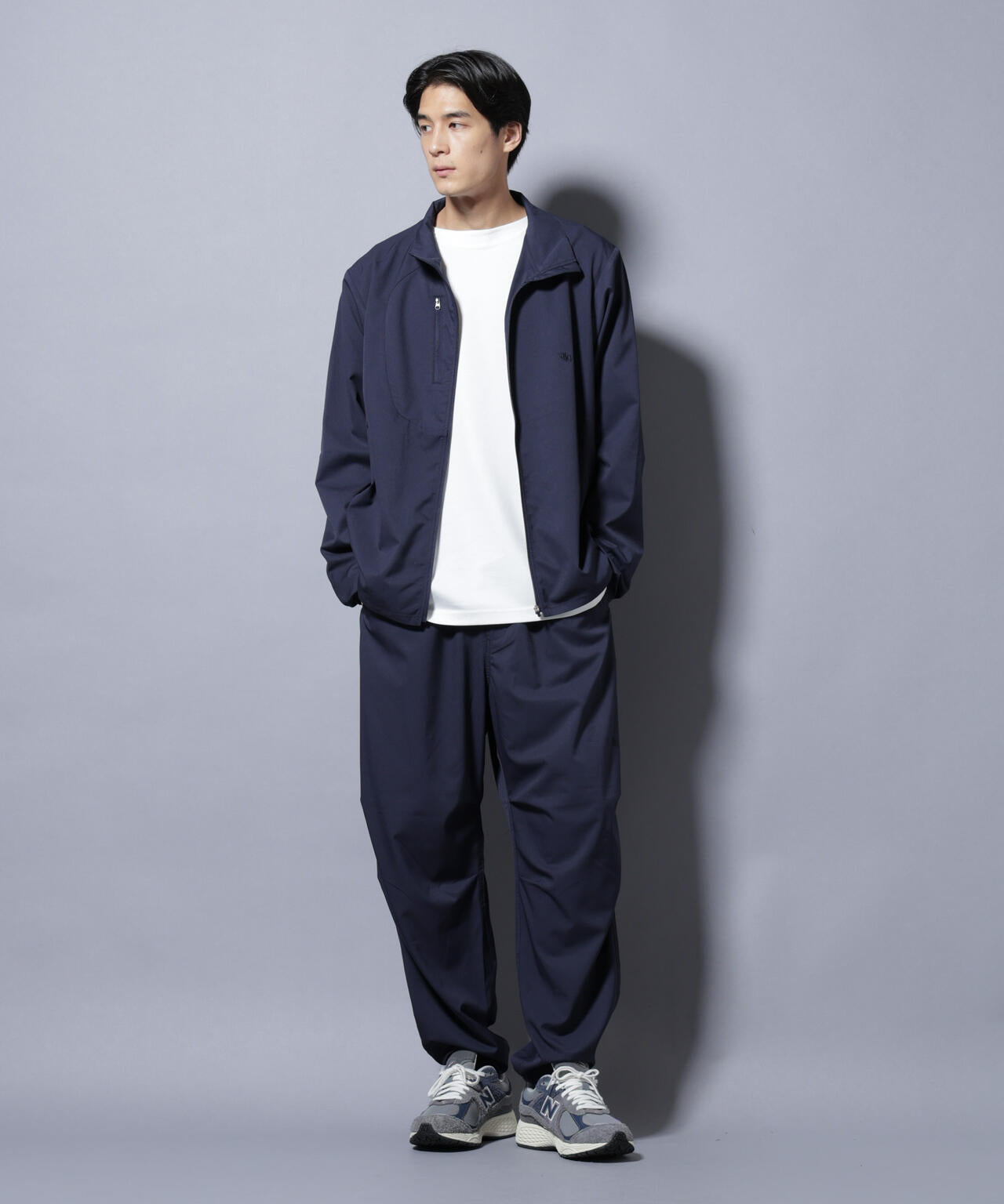 「NJ/CLUB」ワンポイントロゴトラックパンツ