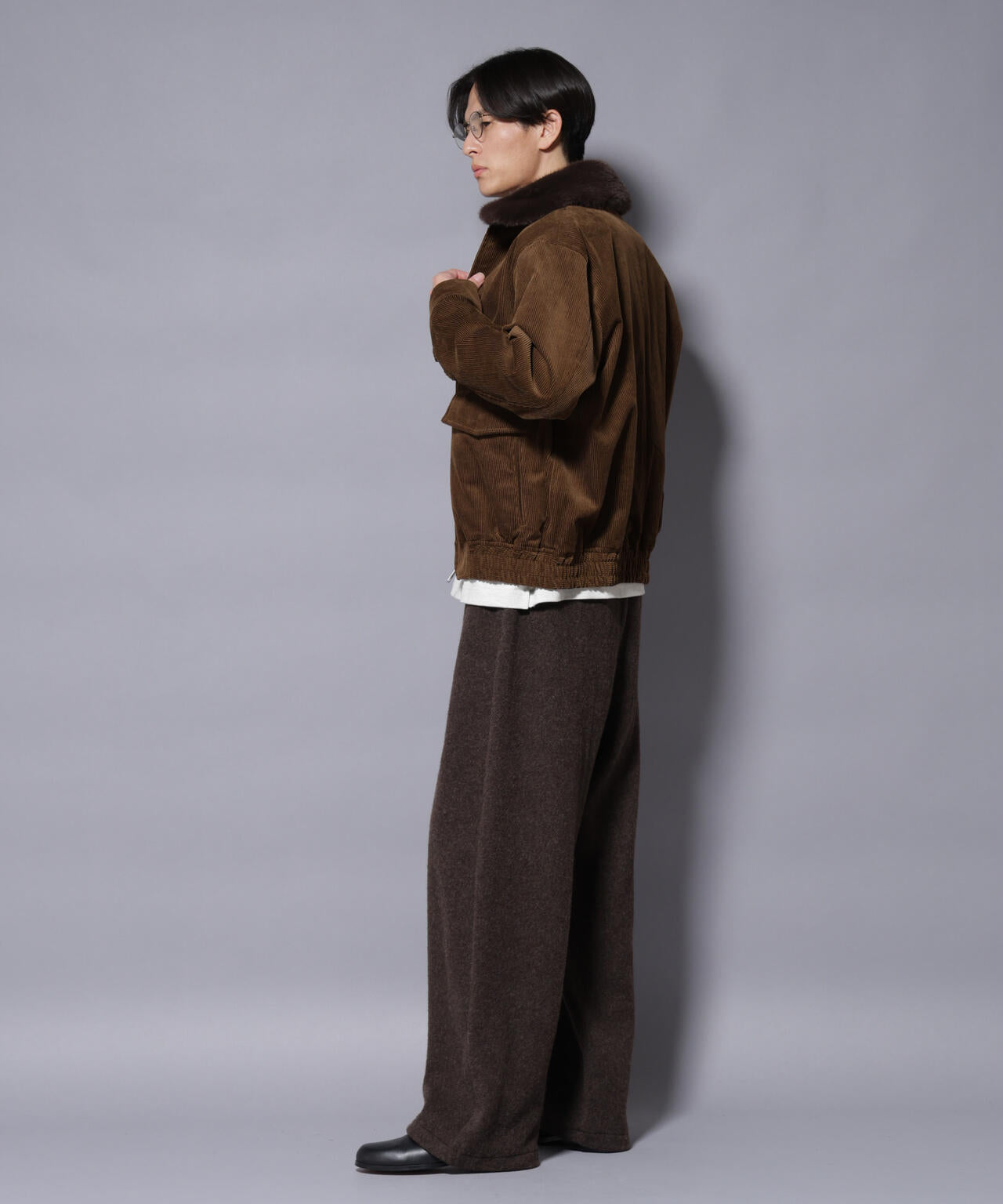 MIYATA×NANO JAPANMADE　ウールコットンイージーパンツ