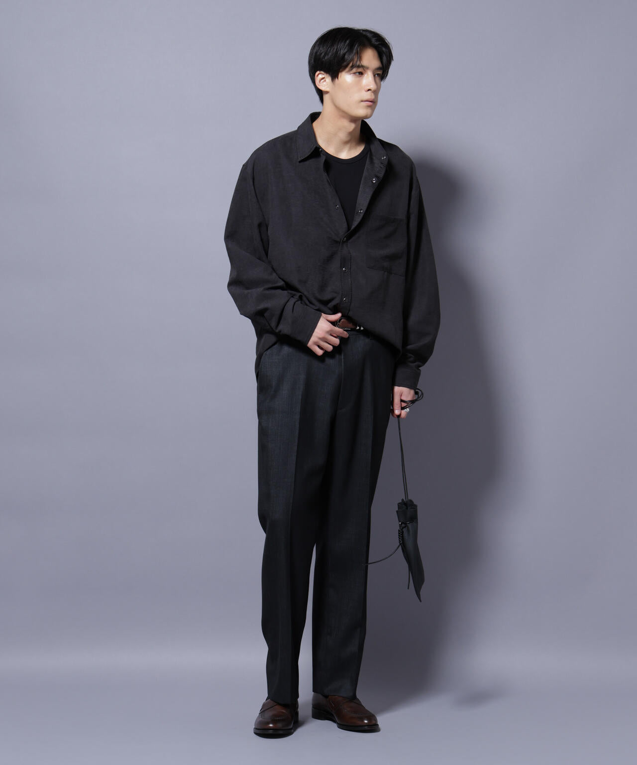 「N TROUSERS PREMIUM」ウールデニムストレートパンツ/STRETCH(セットアップ可)