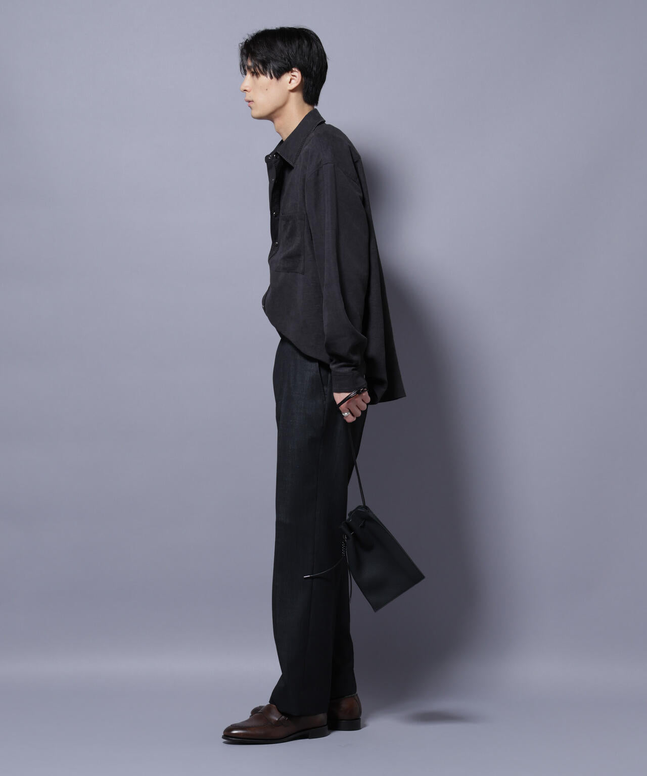 「N TROUSERS PREMIUM」ウールデニムストレートパンツ/STRETCH(セットアップ可)